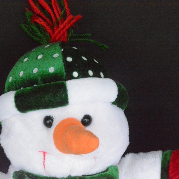 Plush Musical Snowman Wish You Merry Christmas 11" - Picture 2 of 8